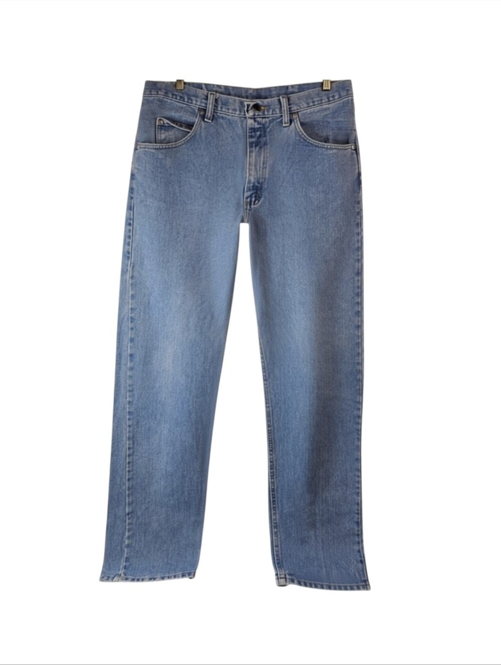 Wrangler Mens 36x34 Premium Quality Relaxed Fit Light Wash Jeans 97601SB